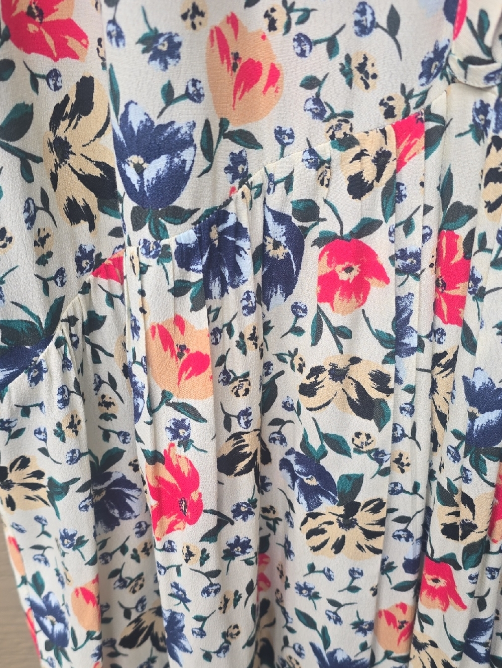 BA&SH Pascou Cream Floral Print Dress Large 10 - Picture 5 of 9
